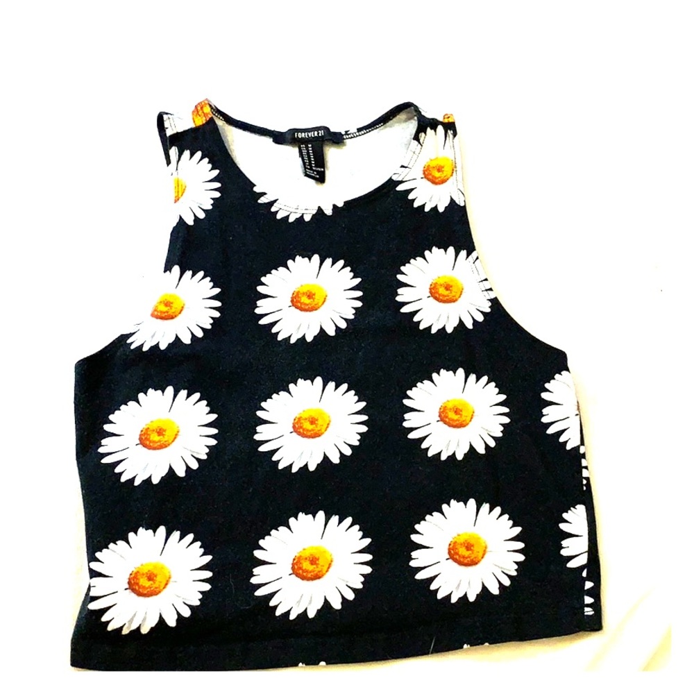 black floral crop top